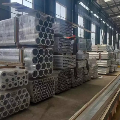 خرید لوله مستطیلی دیواری سفارشی لوله آلیاژ آلومینیوم آنودایز سری 6000 online manufacture