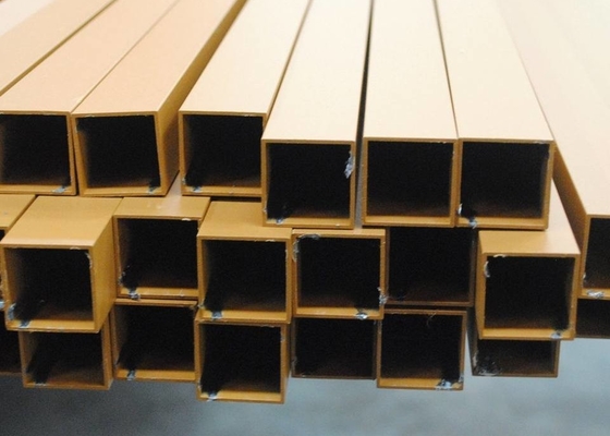 لوله مربع توخالی آلومینیومی 2x2 2x1 10 x 10 میلی متر بخش مستطیل شکل 2.5 سانتی متر
