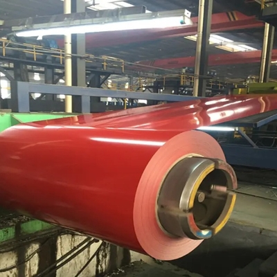 کویل های فولادی با پوشش رنگی PPGL Galvalume AZ150 Aluzinc از پیش رنگ شده عرض 762 900 میلی متر