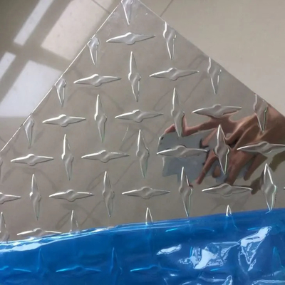5052 H32 Antisilp صفحه آلومینیومی الماس طرحدار Alu Sheet 1060 H24 Al برجسته